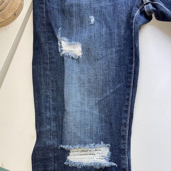 Anthropologie AG Adriano‎ Goldschmied Tomboy Cropped Jeans, Dark Wash, Size 26 - Picture 8 of 13